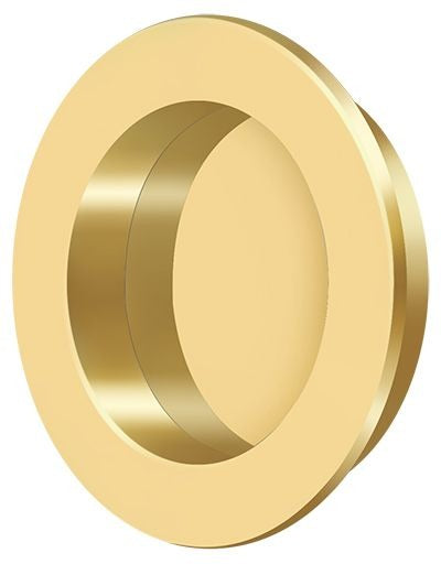 DELTANA Deltana FP238CR003 Round Flush Pull Lifetime Brass