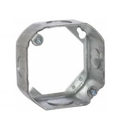 Raco 130 Hubbell Raco 4 in. Octagon Extension Ring, Drawn, 1-1/2 in. Deep, Two 1/2 & Two 3/4 in. KO's