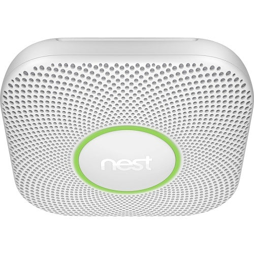 Google S3005PWLUS Nest Protect Wired Smoke and Carbon Monoxide Alarm 2nd Gen Snow