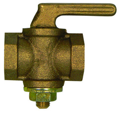 A.Y. McDonald 4212-122 10598 1 in. Brass 2 psig FNPT Lever Handle Plug Valve