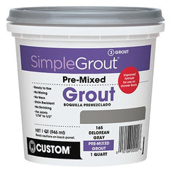 True Value PMG165QT Qt. Delorean Gray Pre-Mixed Grout