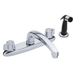 Gerber 42-216 Kitchen Faucet 8 Inch Spread 2 Metal ADA Chrome 2.2 Gallons per Minute