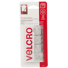 True Value 91330 VELCRO Brand Thin Clear Fasteners 7/8-In Squares 12-Ct