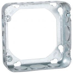 RACO 250 4-11/16 in. Square Extension Ring, Drawn, 1-1/2 in. Deep with Eight 1/2 and Four 3/4 in. KO's