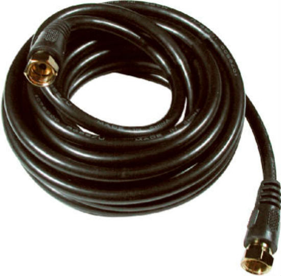 True Value VH612N RCA 12-Ft Black RG6 Coaxial Cable With F Connectors