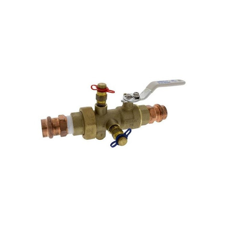 Nibco PC-1805-V3 Balancing Valve Manual Lever 3/4 Inch Lead Free Brass Press x Press