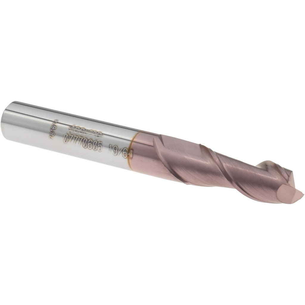 ACCUPRO Accupro 12181363 Square End Mill 19/64 in 2 Flute Carbide Ticn