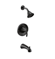 Moen T2743BL Glyde One Handle Single Function Bathtub & Shower Faucet in Matte Black (Trim Only)