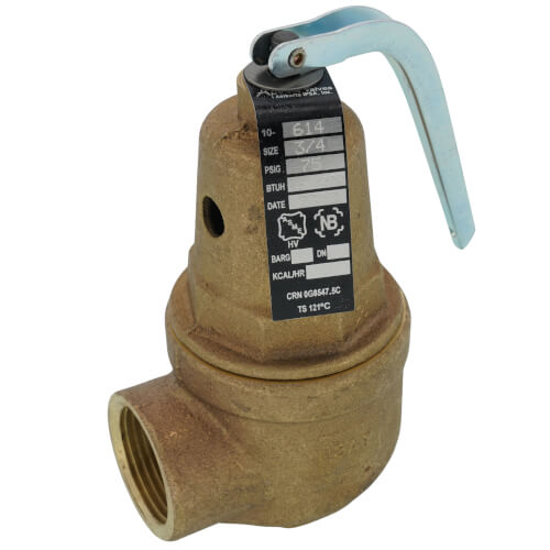 Apollo Valves 10-614-15 RVW61 High Capacity Relief Valve 75 PSI Bronze