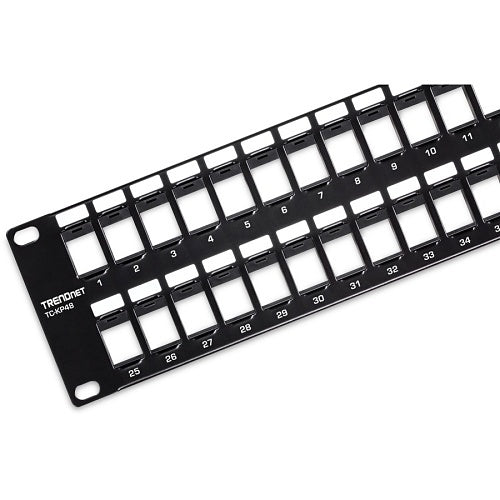 TRENDnet TC-KP48 48-Port Blank Keystone 2U HD Patch Panel