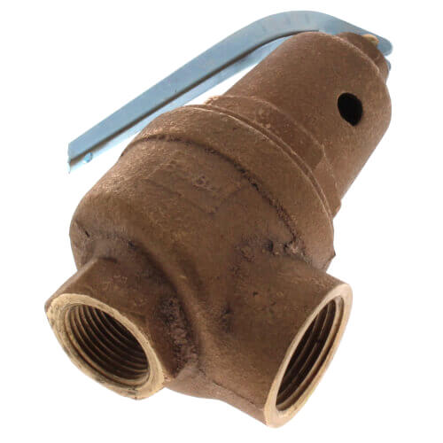 Apollo Valves 10-616-07 1-1/4 inch FNPT x 1-1/2 inch FNPT RVW61 3,343,000 BTU Bronze Hot Water Relief Valve - 40 psi