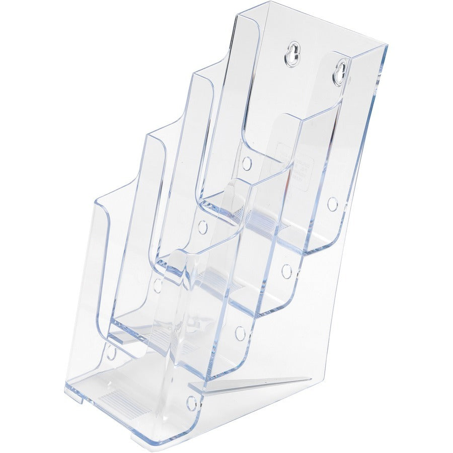 DEFLECTO Deflecto DEF77701 Literature Holder 4 Leaflet 4-7/8 x 8 x 10 Pack DEF77701