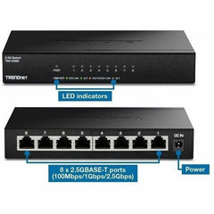 TRENDnet TEG-S380 8-Port Unmanaged 2.5G Switch 40Gbps