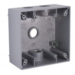 BELL 5335-0 2G Weatherproof Box (4) 1/2 In. Outlets - Gray