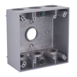 BELL 5348-0 Weatherproof Outlet Box 30.2CU-IN 2 Gangs 7 Outlets