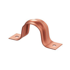 Jones Stephens H15050 1/2 in. 2-Hole Pipe Strap in Copper Clad