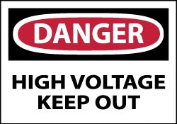 ACCUFORMNMC Accuformnmc D139AP Danger High Voltage Label 5x3 Inch