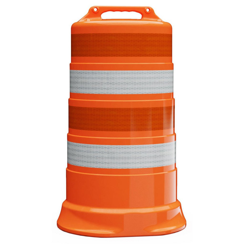 PRO-SAFE Pro-safe 456-HD-T-40 Reflective Round Traffic Barrel