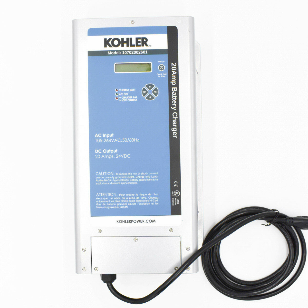 Kohler 10702002601 Battery Charger 24V