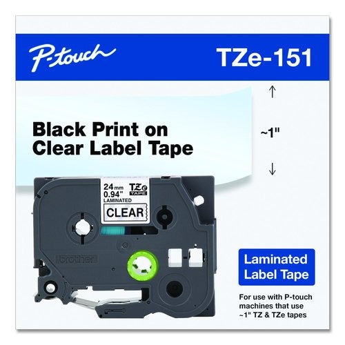 BROTHER Brother BRTTZE151G Genuine P-touch TZe151 Label Tape (24 mm x 8 m) TZE151G