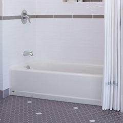 American Standard 2390.202.020 Princeton 60 x 30 in Soaker Alcove Bathtub Left Drain White