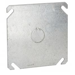 RACO 753 Cover Box 4In 4In Black Stamped Steel