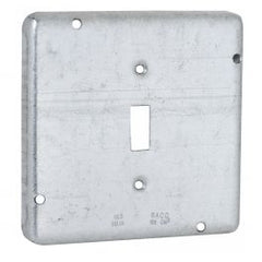 RACO 870RAC 4-11/16 Square Exposed Work Cover, 1 Toggle Switch