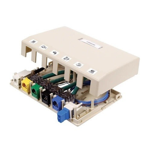 HUBBELL Hubbell Premise Wiring HSB6OW Surface Mount Wall Box