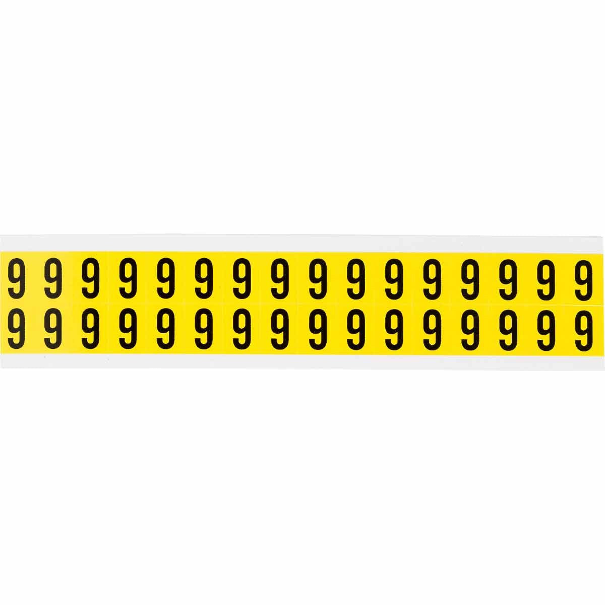 BRADY Brady 3420-6 Number Label 5/8 in (Card of 32 Labels)
