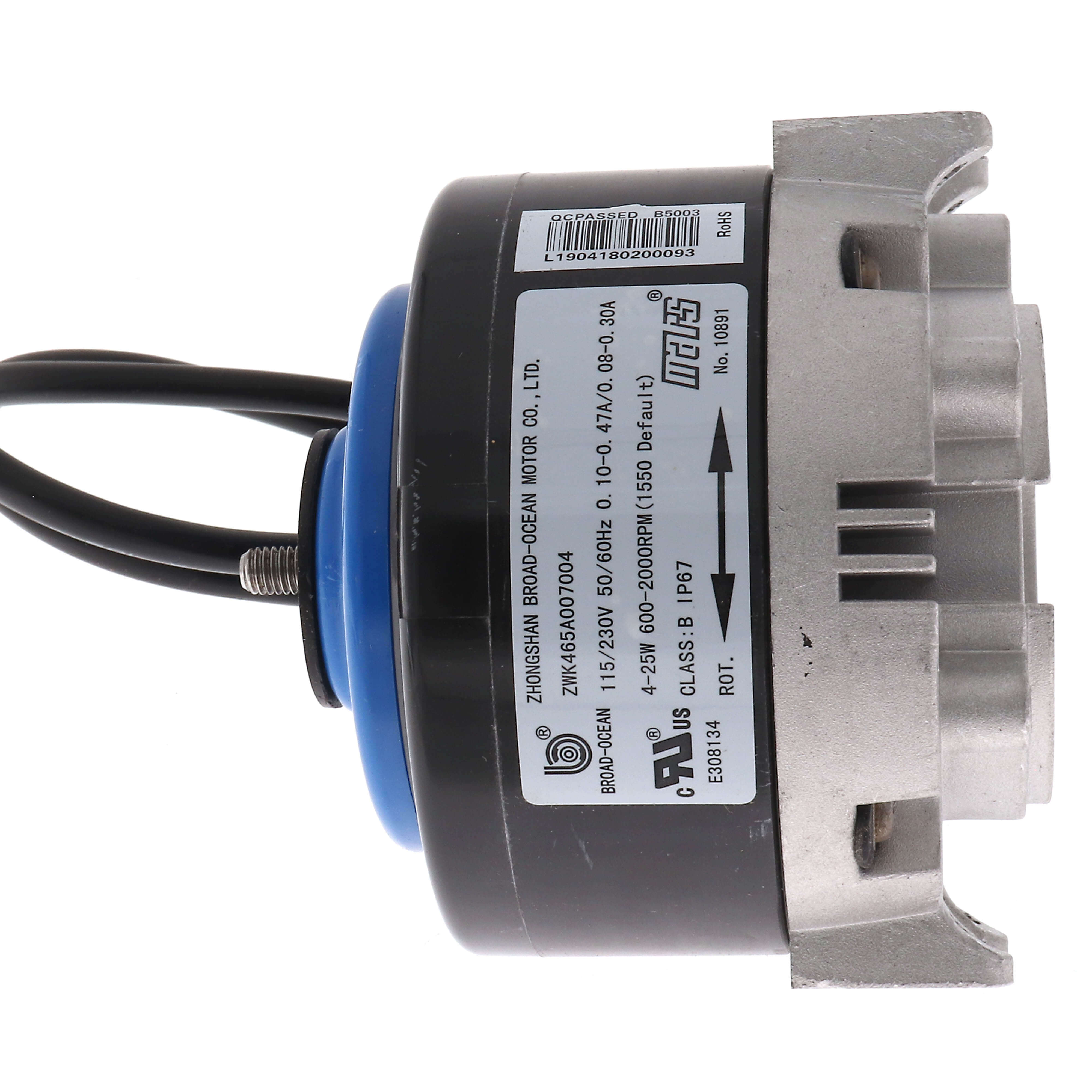 MARS 10891 Refrigeration Fan Motor 4-24W 115/230V ECM TEAO CWLE