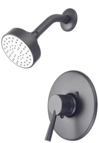 Pioneer T-2372-MB Shower Trim Set With 1.75 GPM Single Function Shower Head