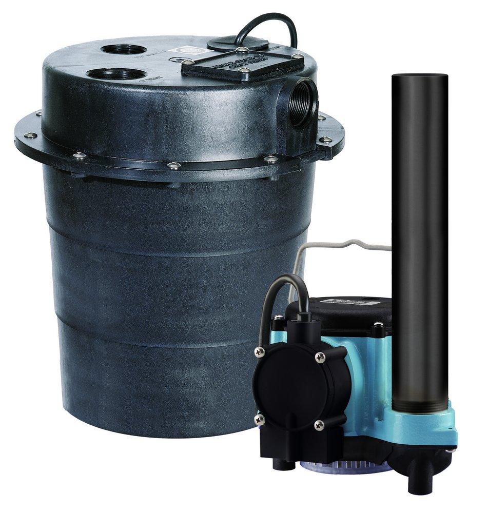 Little Giant 506055 10 ft. 1/3 hp 115V Plastic Sewage Pump System