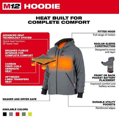 Milwaukee 306R-20L Heated Hoodie Red L