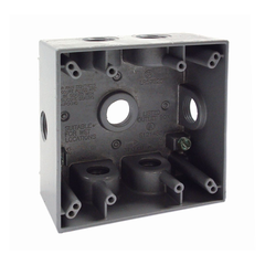 Bell 5338-0 Raco 2 Gang Weatherproof Box Seven 1/2 Outlets