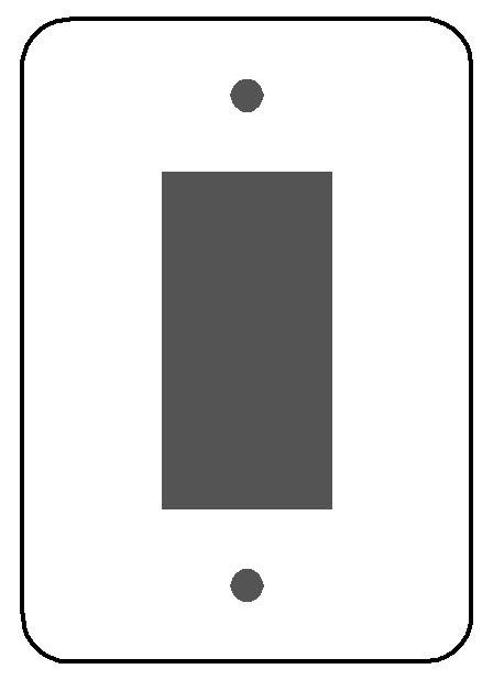 MULBERRY METAL PRODUCTS Mulberry Metal Products 76761 Maxi Size Receptacle Wallplate (5 in H x 3-1/2 in W)