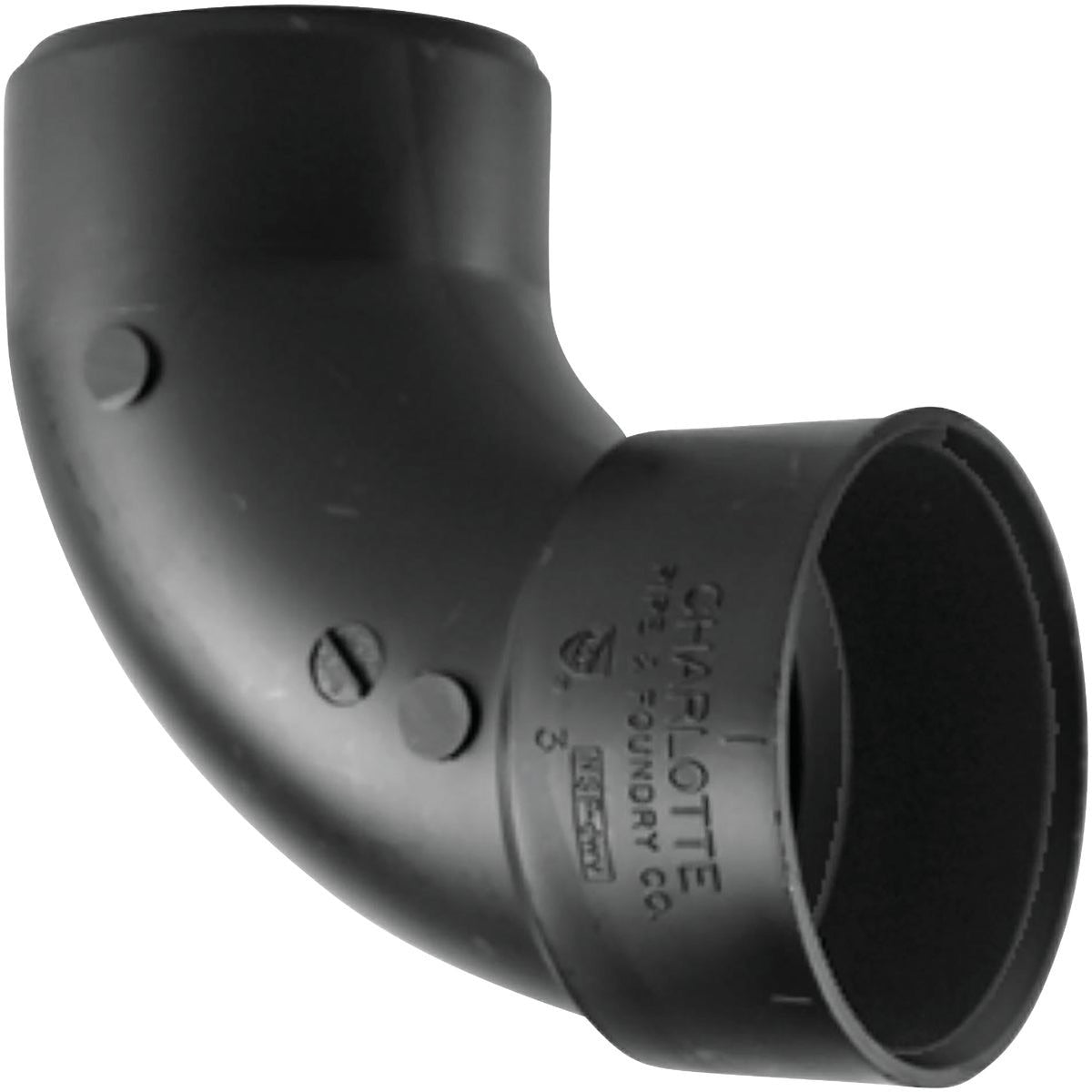 CHARLOTTE PIPE Charlotte Pipe ABS 00302 0600HA 1-1/2 In Hub x Spigot 90 Deg Sanitary Street Elbow (1/4 Bend)