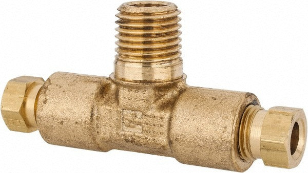 PARKER Parker 172HD-4-4 Brass Compression Male Branch Tee 1/4 in