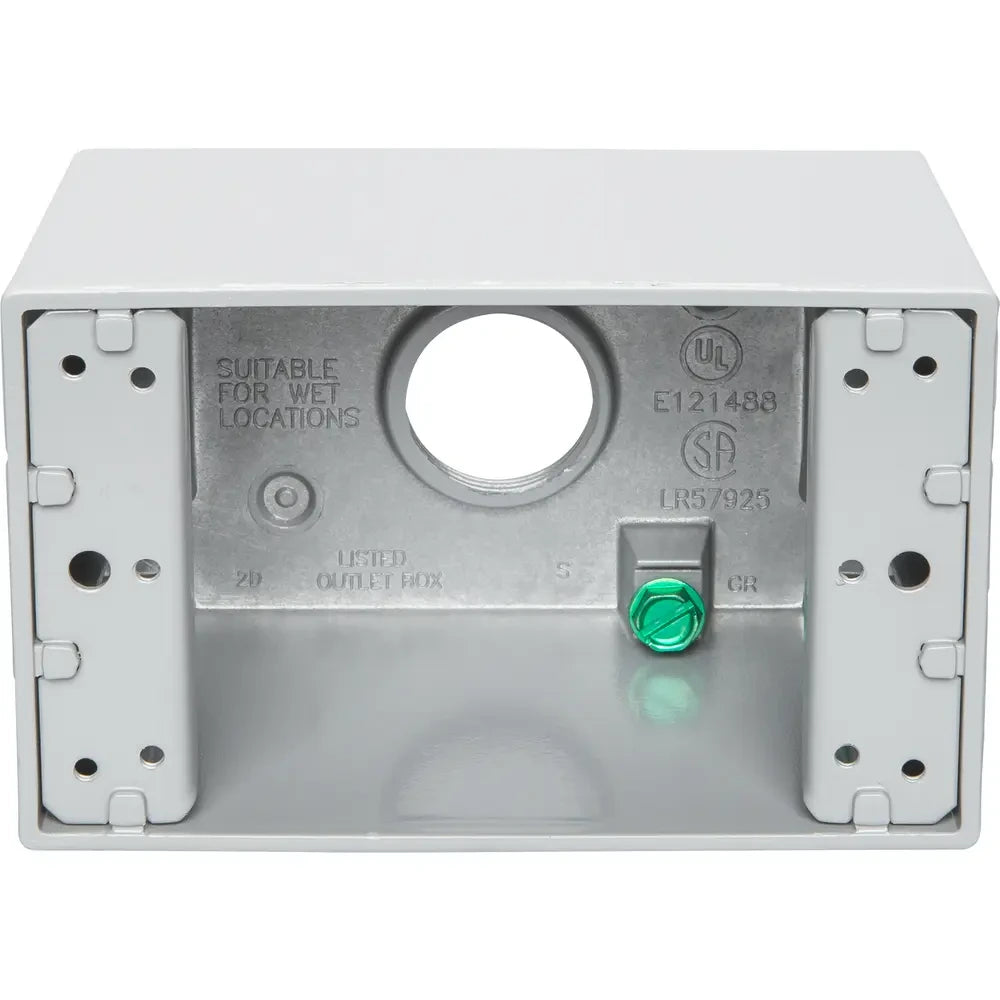 TEDDICO Teddico DB-75V Single-Gang Deep Outlet Box (3) 3/4 inches Threaded Outlets