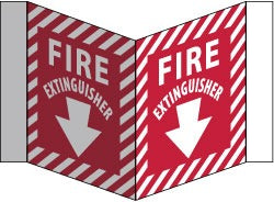 ACCUFORMNMC Accuformnmc VS31W Fire Extinguisher Acrylic Sign