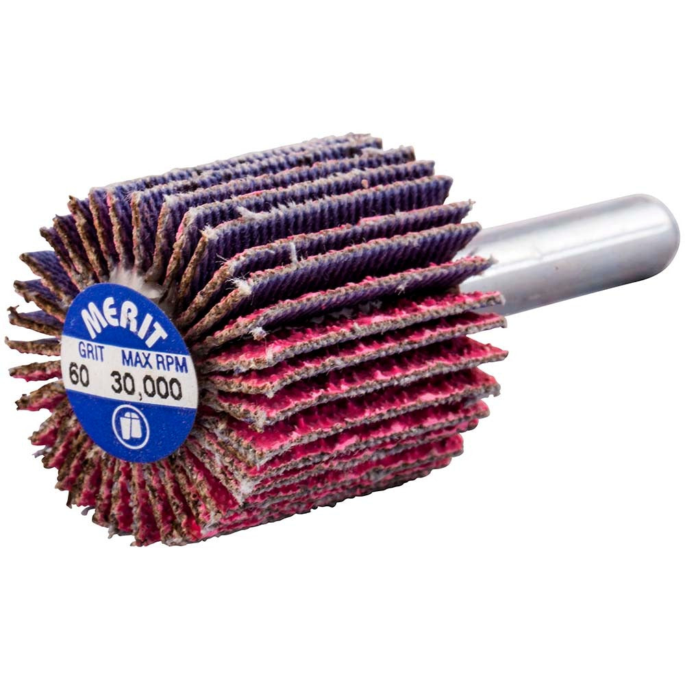 MERIT Merit Abrasives 69957339702 Mounted Flap Wheel 60 Grit