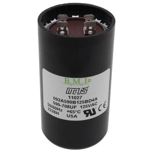 MARS 11027 Motor Start Capacitor 590-708 uF 110-125V Round