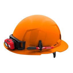 Milwaukee Tool 48-73-1133 Orange Full Brim Hard Hat with 6 Point Ratcheting Suspension Type 1 Class E