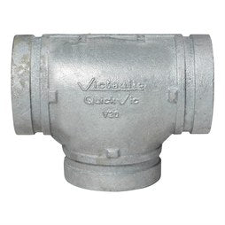 Victaulic V20-3G Tee 3 Inch Ductile Iron Grooved Galvanized