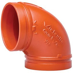 Victaulic V10-2 Elbow 90DEG 2 Inch V10 Ductile Iron Grooved Painted