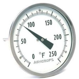 Ashcroft 30EI60R02540160F Thermometer Dial Bi-Metal -40 to 160 Degree Fahrenheit 3 Inch Dial Diameter 1/2 Inch NPT Rear 2-1/2 Inch Stem