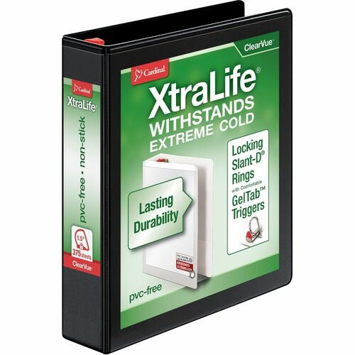 CARDINAL Cardinal CRD26311 1.5 Inch Slant-d Ring Binder Black