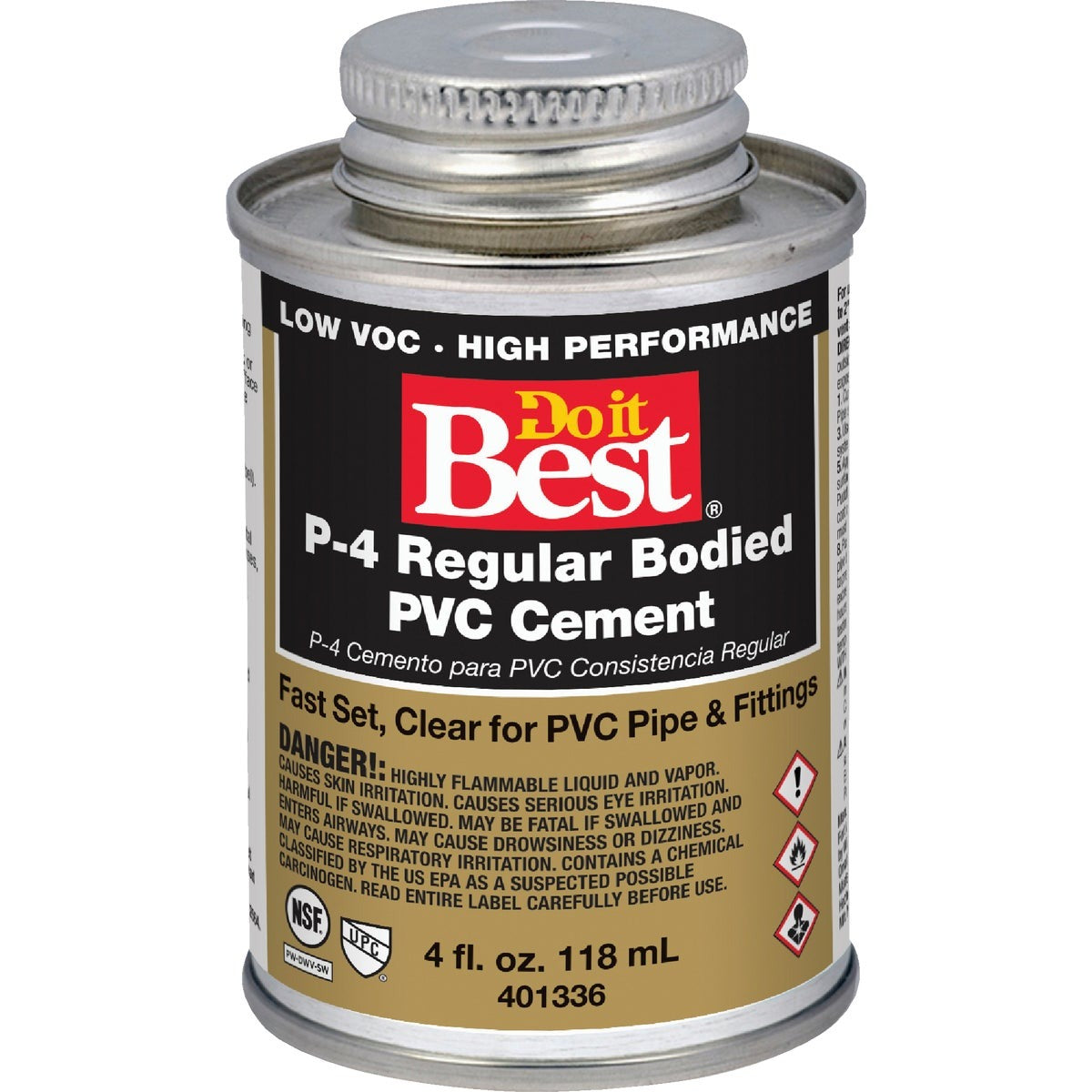 BSC PREFERRED Bsc Preferred 18099-24 Pvc Solvent Cement 1/4 Pint