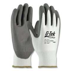 G-TEK 16-D622/S PolyKor Cut Resistant Gloves Small White/Gray