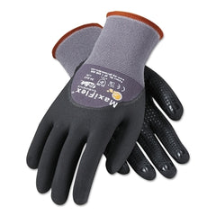 PIP 34-845/L MaxiFlex Endurance Gloves Large Black Gray Palm Finger Knuckle Coated