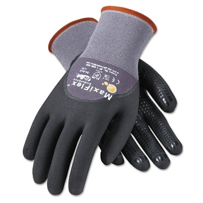 PIP 34-845/M MaxiFlex Endurance Gloves Medium Black/Gray Palm Coated